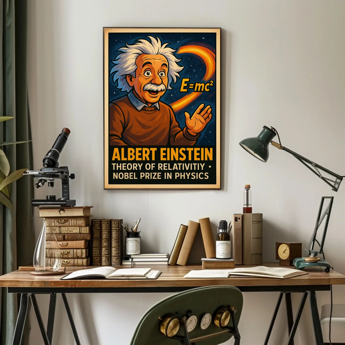 Albert Einstein Theory Of Relativity Poster