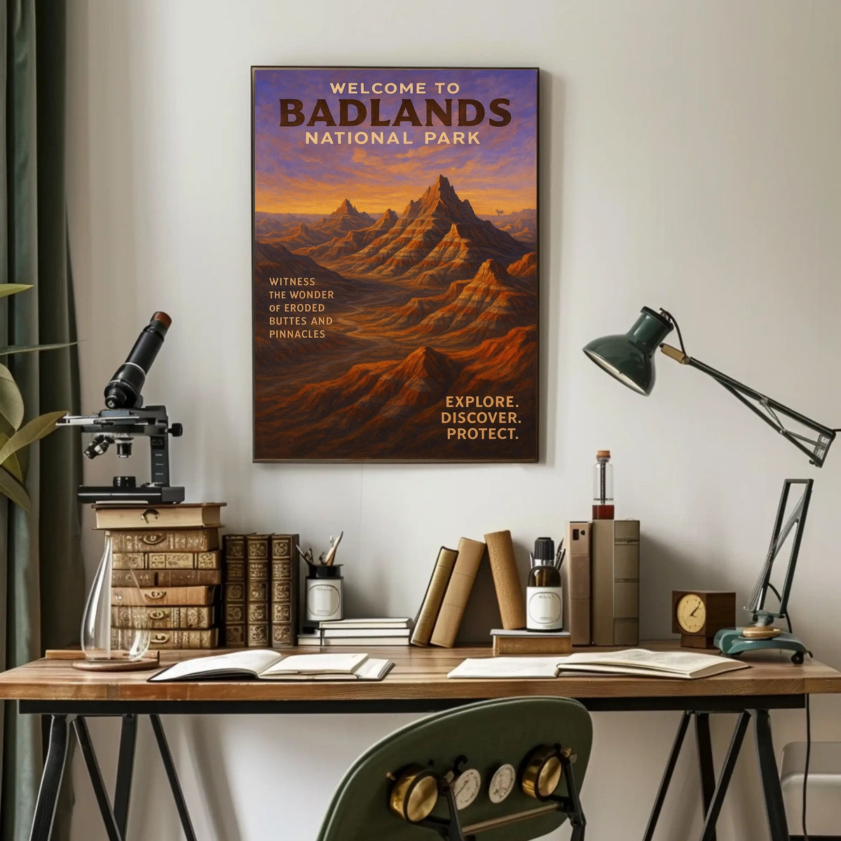 Welcome to Badlands National Park Poster