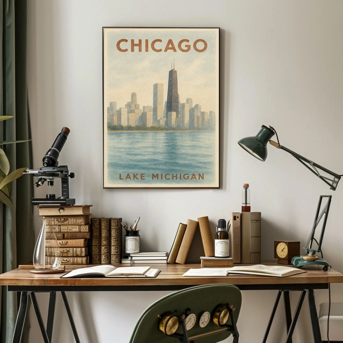 Chicago Skyline Poster