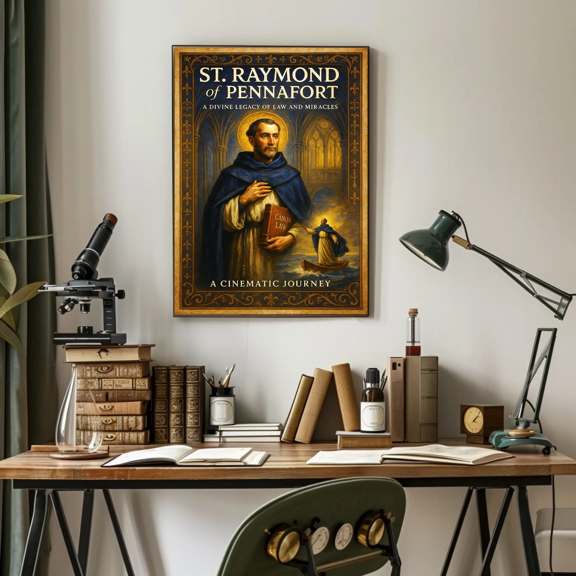 St. Raymond of Pennafort A Cinematic Journey Poster PosterGoat