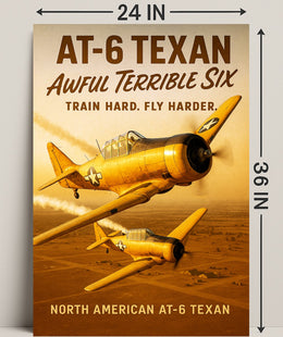 North American AT-6 Texan Poster PosterGoat