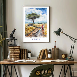 Kenya Savanna Adventure Cultural or Heritage Poster PosterGoat