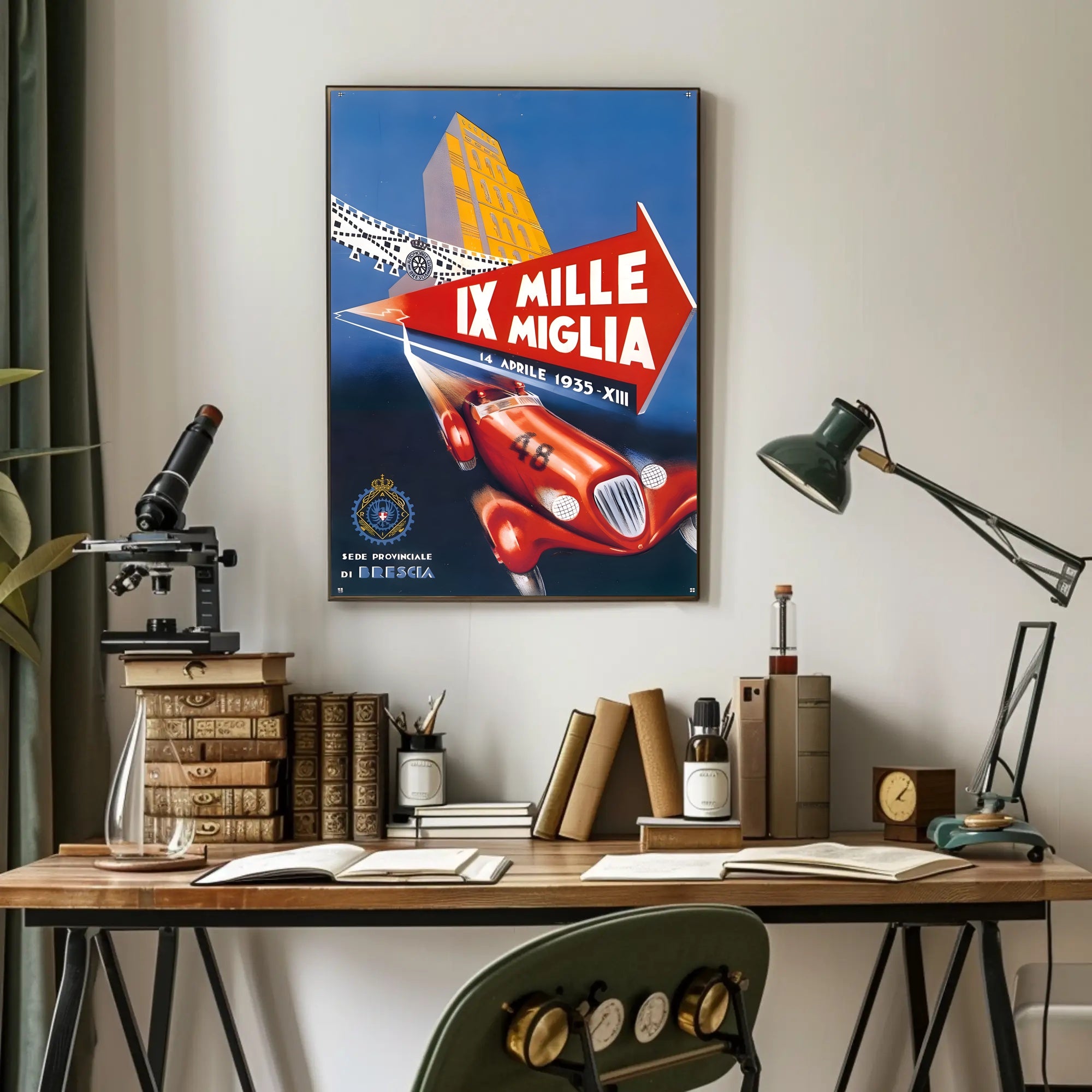 Mille Miglia 1935 Racing Event Poster