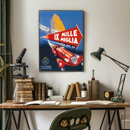 Mille Miglia 1935 Racing Event Poster