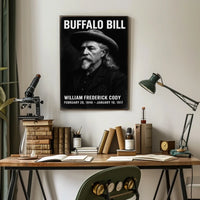 Buffalo Bill Western Historical Portrait Poster