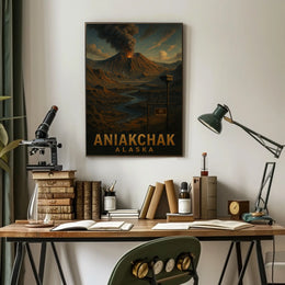 Aniakchak Volcano Alaska Poster