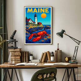 Maine Coastal Charm Poster