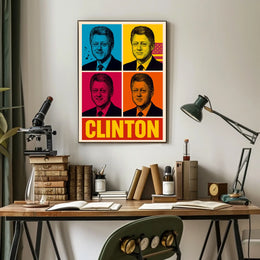 Clinton Pop Art Poster