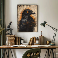 Mystical Raven Art Print Animal Poster