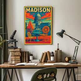 Madison Capitol Scene Poster