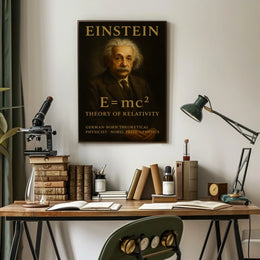 Albert Einstein Theory Of Relativity Poster