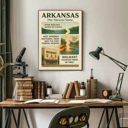 Arkansas The Natural State Poster