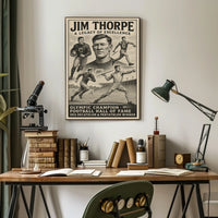 Jim Thorpe Legendary Athlete Poster
