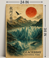 Glacier Bay Vintage National Park Poster