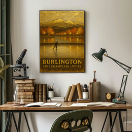 Burlington Lake Champlain Lights Poster