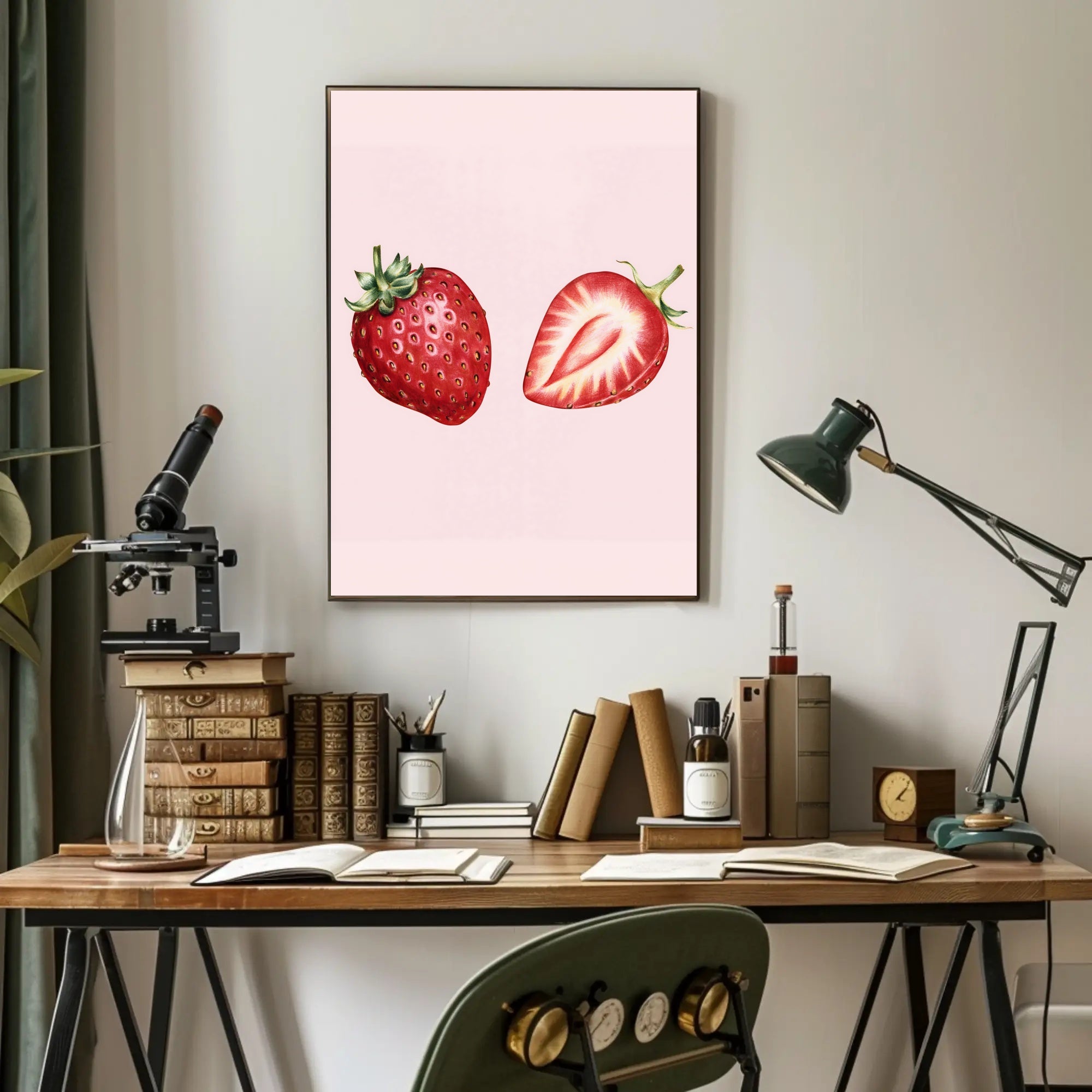 Juicy Strawberries Poster
