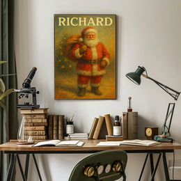 Santa Claus Christmas Cheer Holiday Cultural Poster