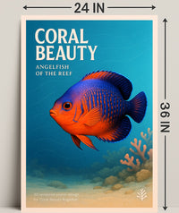 Coral Beauty Angelfish Poster PosterGoat