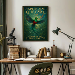 Resplendent Quetzal Jewel of the Cloud Forest Poster