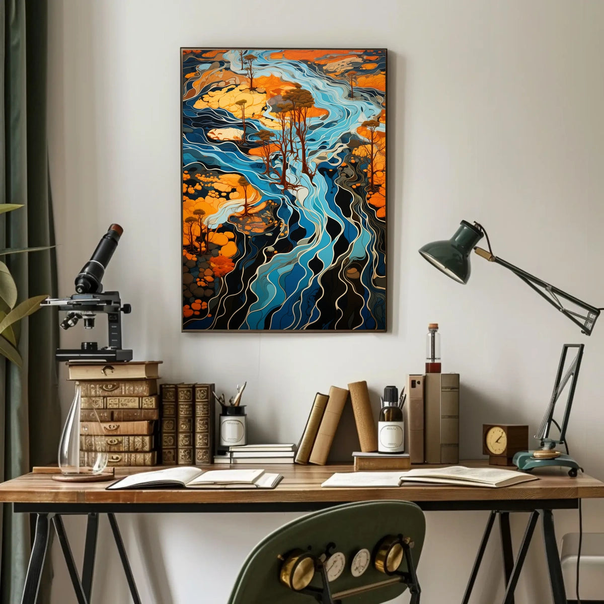 Flowing Landscapes Poster