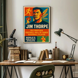 Jim Thorpe Legendary Athlete Poster