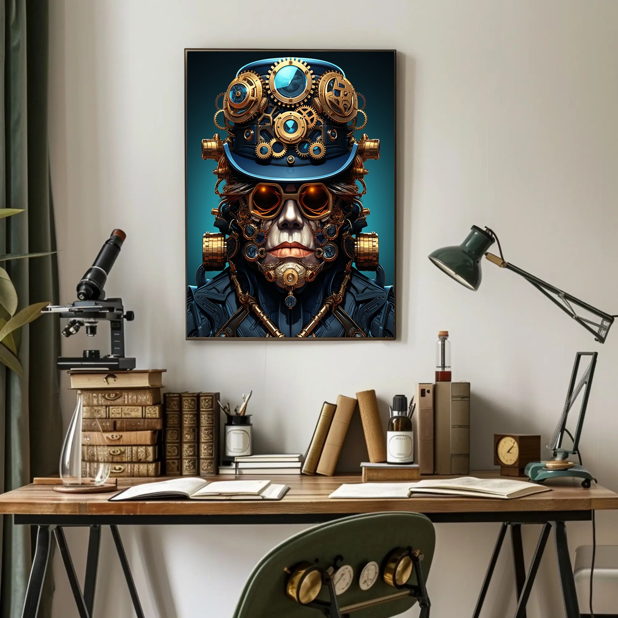 Steampunk Visionary Poster PosterGoat