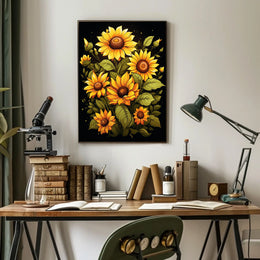Sunflower Symphony Poster