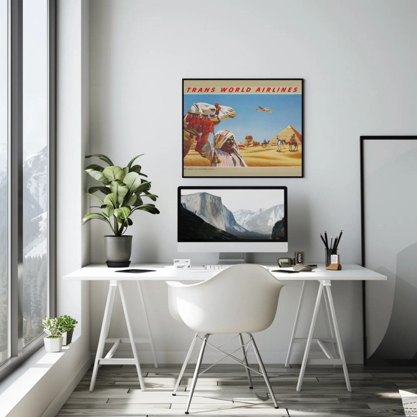 Egypt - Sphinx and Pyramids at Giza Poster