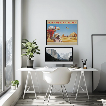 Egypt - Sphinx and Pyramids at Giza Poster