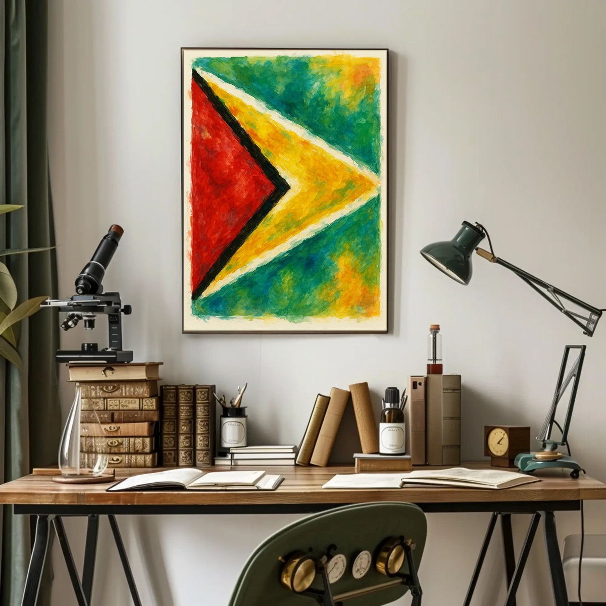 Abstract National Colors Poster