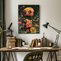 Robot In Bloom Poster