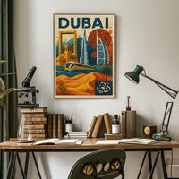 Dubai Mosaic Poster Modernity And Tradition Home Decor