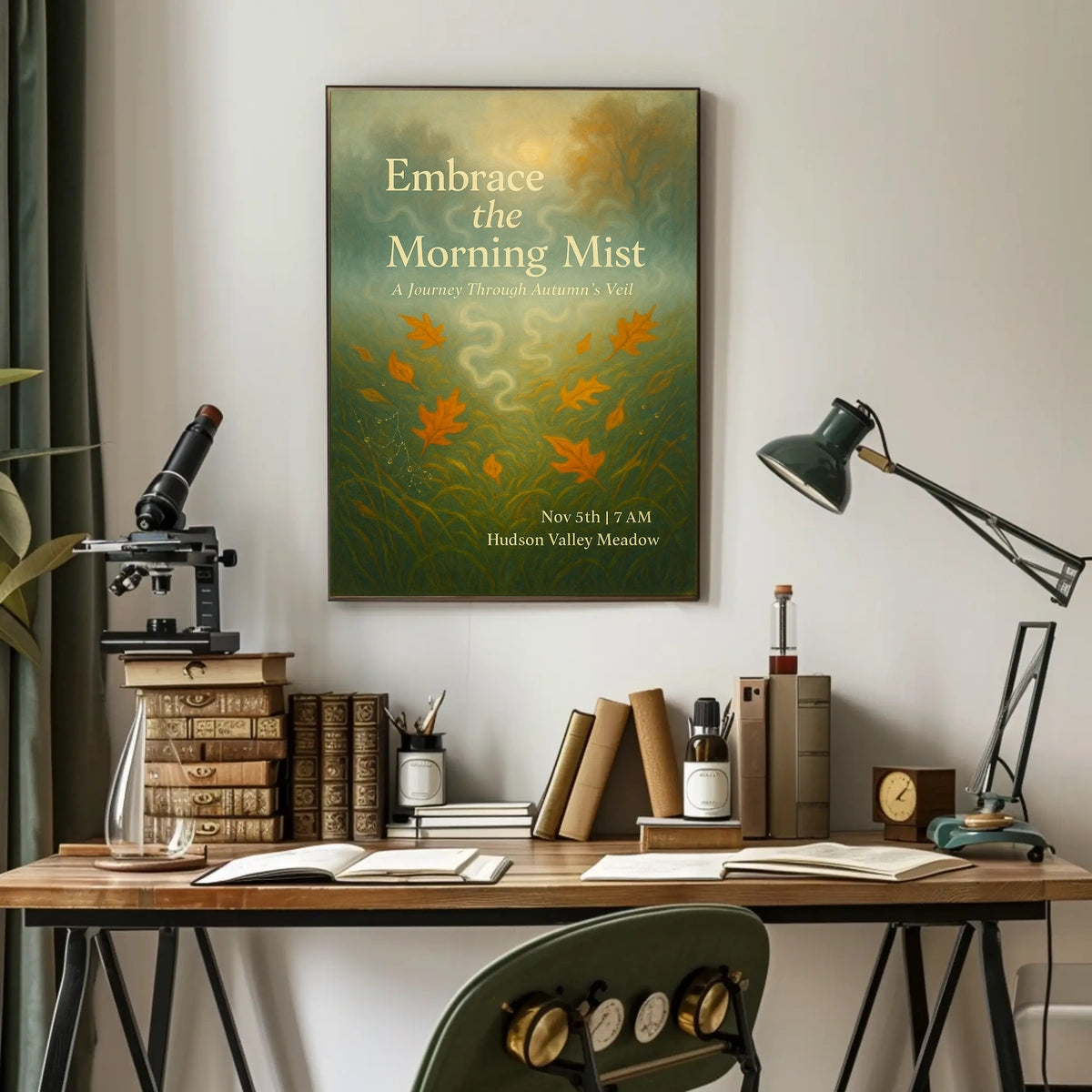 Embrace the Morning Mist Poster