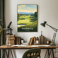 Valhalla Kentucky Scenic Golf Course Sports Poster