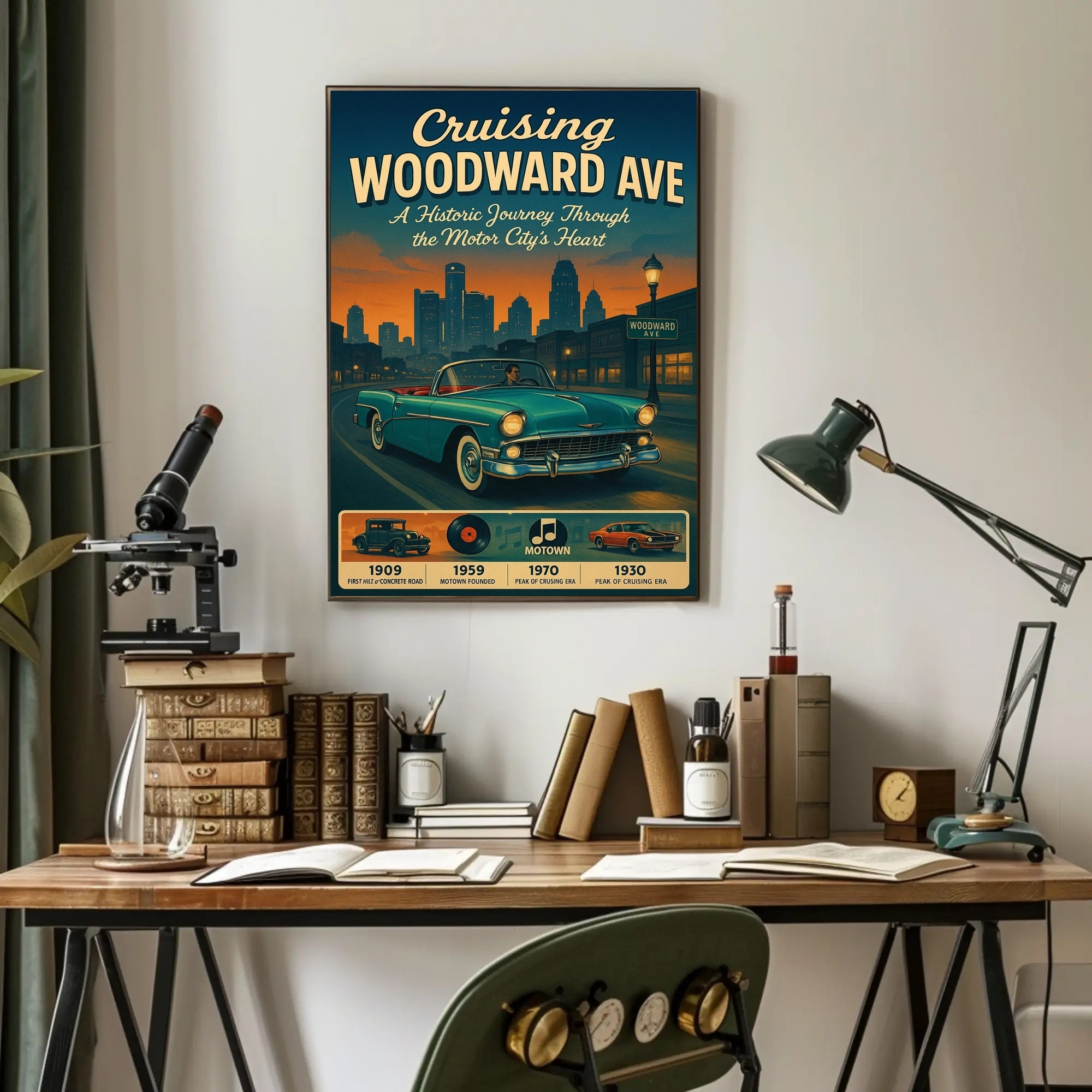 Cruising Woodward Ave Poster PosterGoat