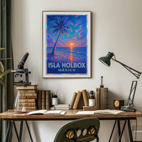 Isla Holbox Sunset Poster