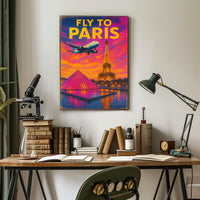 Fly To Paris Poster