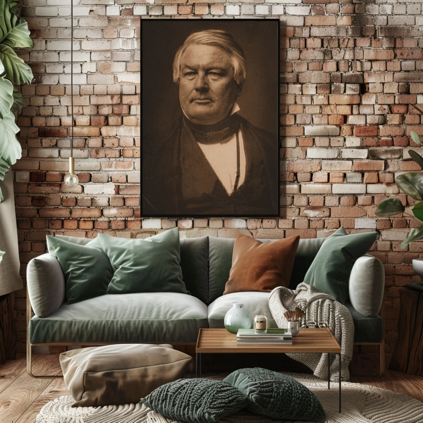 Millard Fillmore 13th President Sepia Photo