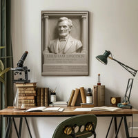 Abraham Lincoln Classical Sculpture Presidential Historical Poster