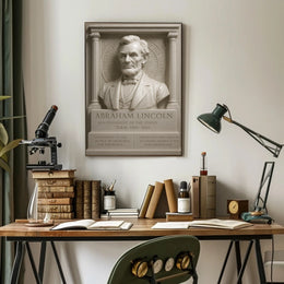 Abraham Lincoln Classical Sculpture Presidential Historical Poster