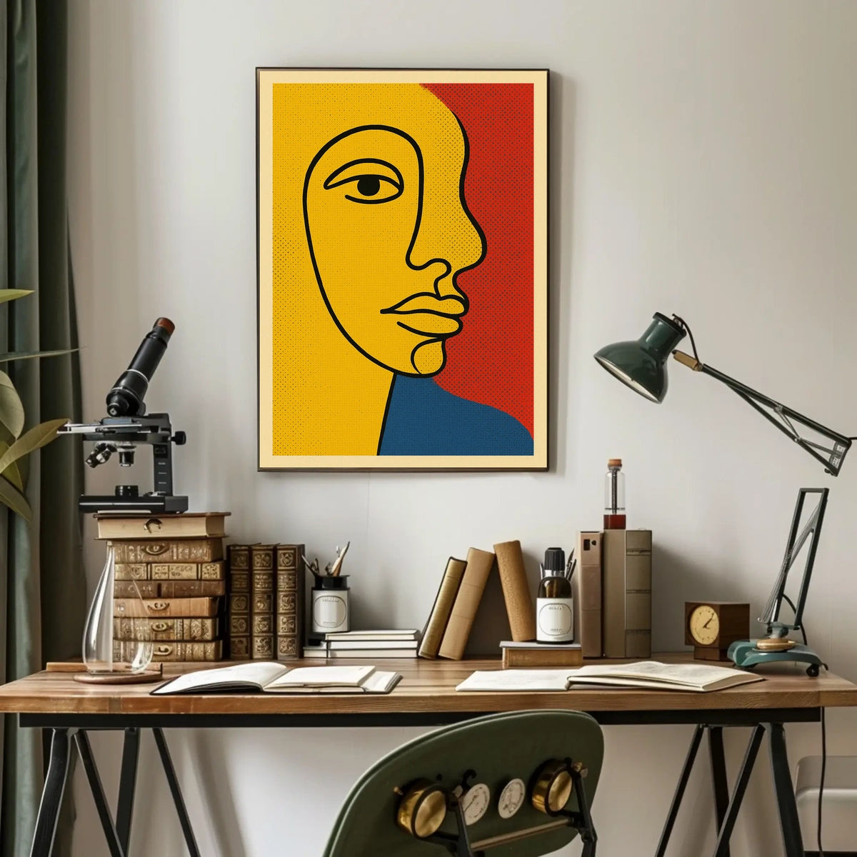 Vibrant Abstract Portrait Poster
