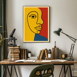 Vibrant Abstract Portrait Poster