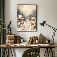 Winter Wonderland Scene Poster