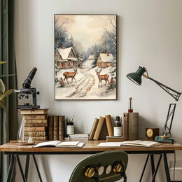 Winter Wonderland Scene Poster