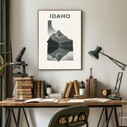 Idaho Landscape Art Poster