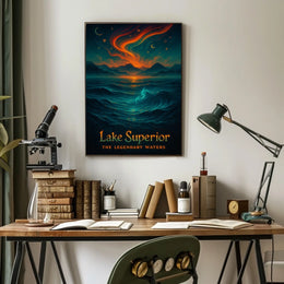 Lake Superior The Legendary Waters Poster