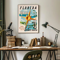 Florida Scenic South Railway Promotion Poster