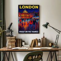 Frost On The Thames Poster