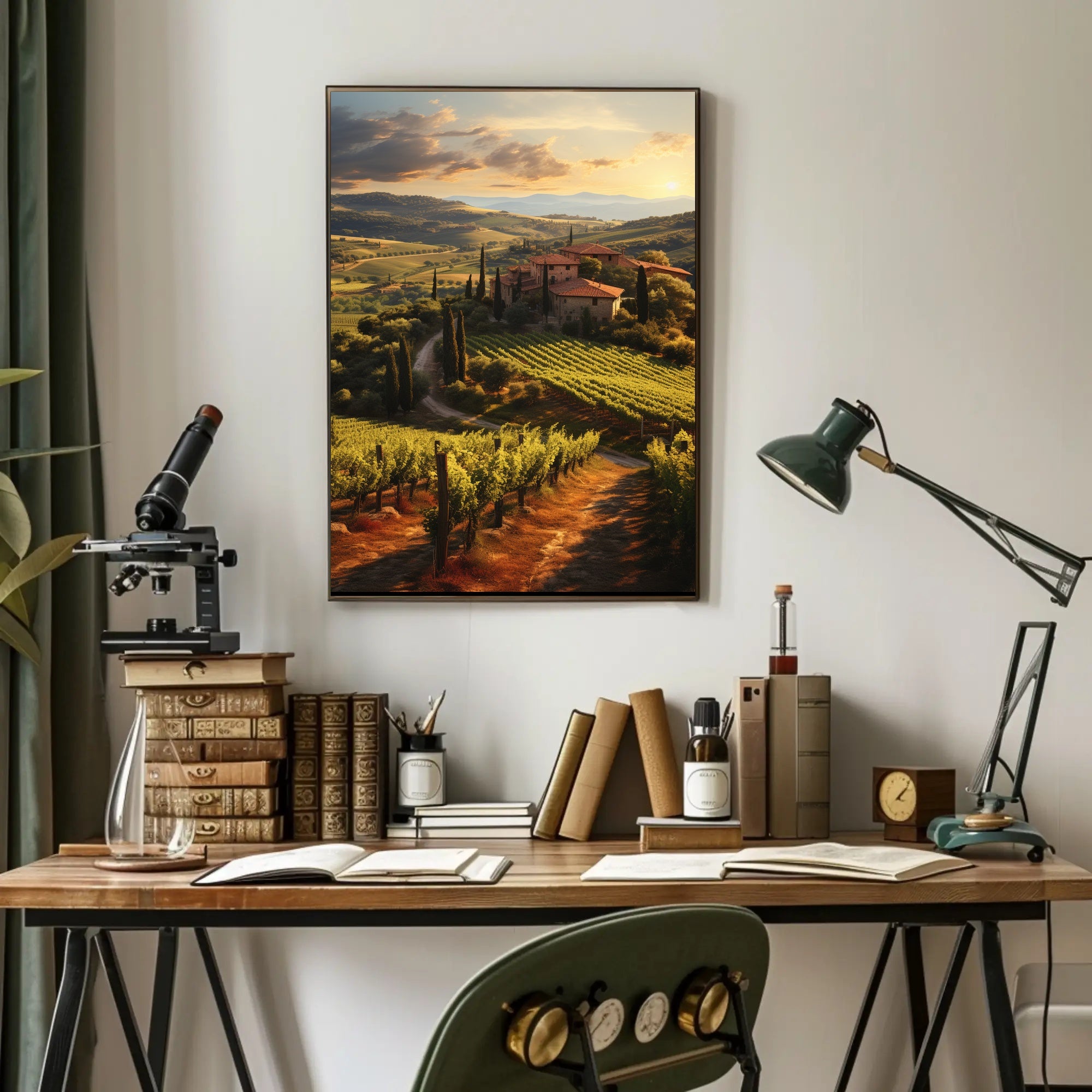 Tuscany Countryside Tranquil Escape Travel Poster