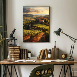 Tuscany Countryside Tranquil Escape Travel Poster